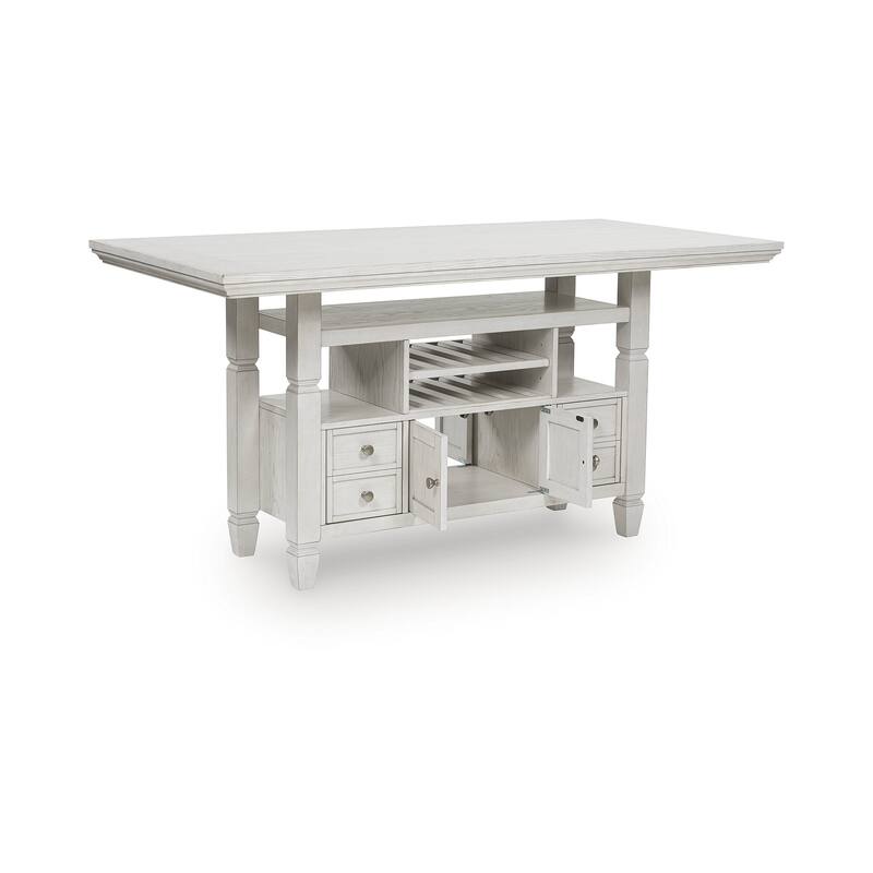 Signature Design by Ashley Robbinsdale White Counter Height Dining Table - 36"W x 72"D x 37"H