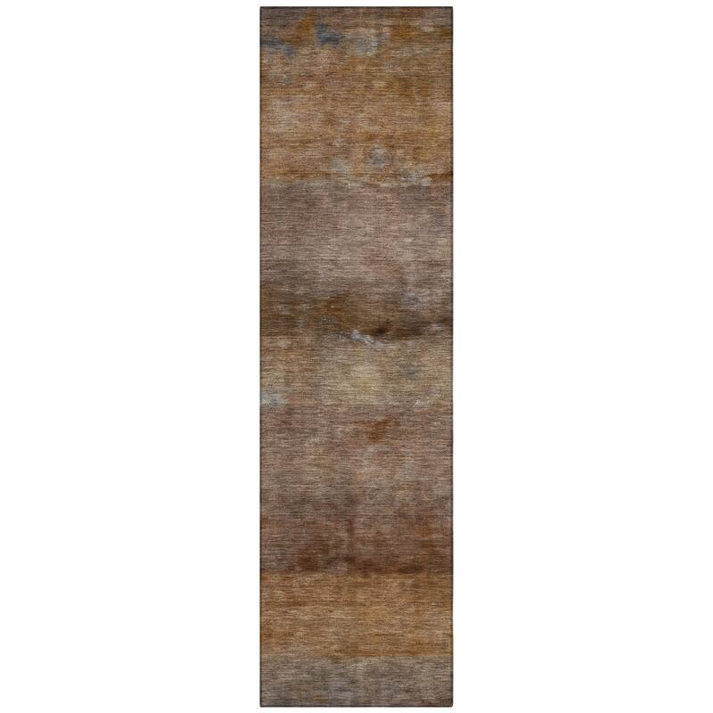 Machine Washable Indoor/ Outdoor Contemporary Ombre Chantille Rug