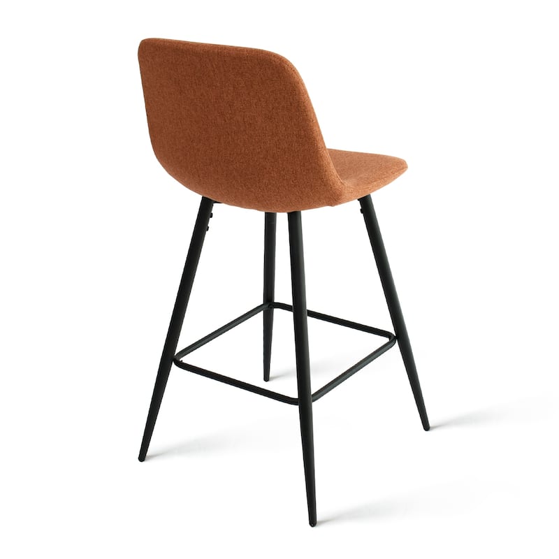 Fabric Upholstered 26" Counter Stool (Set of 2) - 38"x19"x19"