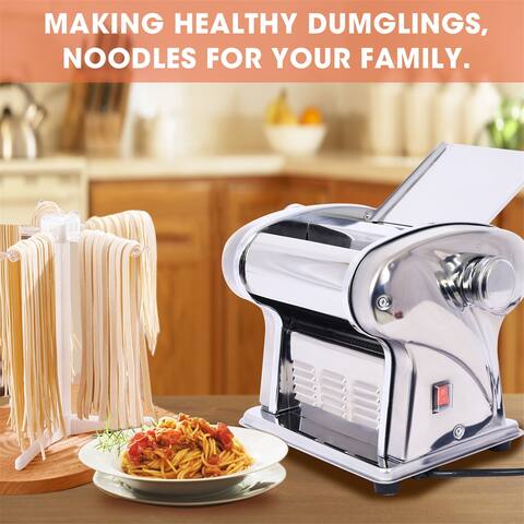 Electric Pasta Thickness Adjustable Stainless Steel Maker Noodle