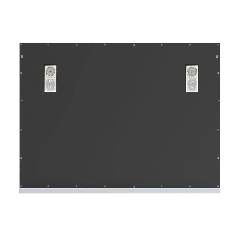 31.5"x22.8"Tempered Glass Large Mirror with 18 Dimmable Bulbs, Table/Hanging Mirror with Touch Screen & USB Charge Port