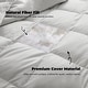 preview thumbnail 65 of 82, All Season Lightweight & Medium Weight White Goose Feather Down Comforter Duvet Insert