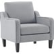 preview thumbnail 7 of 100, VINGLI Mid Century Modern Fabric Accent Chair Grey
