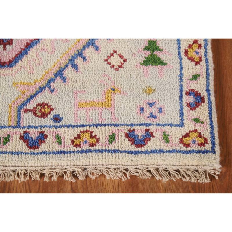 Tribal Geometric Kazak Indian Runner Rug Hand-knotted Wool Carpet - 2'7"x 7'11"