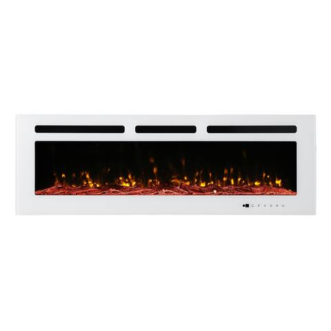 Ledel 50-inch In-wall Recessed Wall Mounted Heating Electric Fireplace