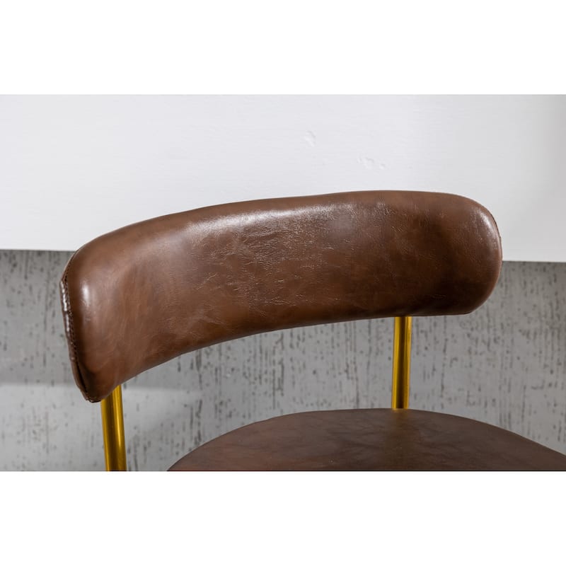 Counter Height Bar Stools Set of 2 Modern Armless Chairs