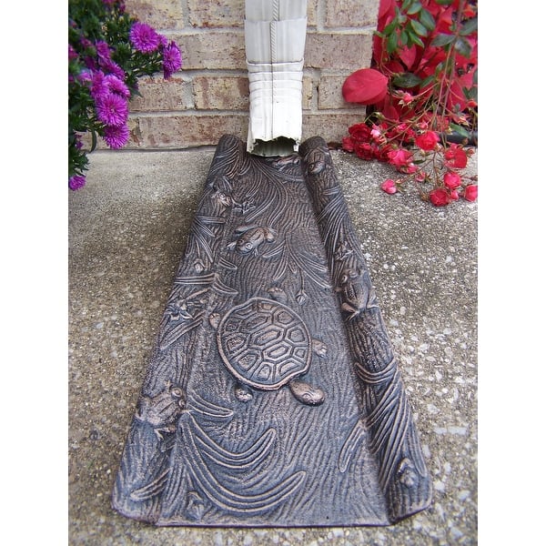 Oakland Turtle Collection Premium Cast Aluminum Splash Block On Sale