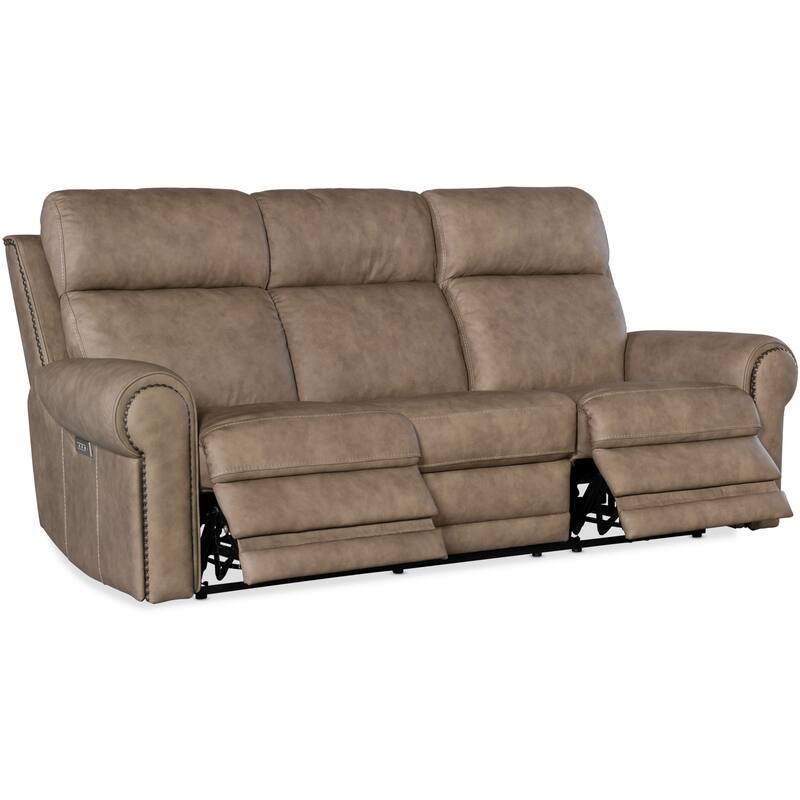 Hooker Furniture SS635-PHZL3 Duncan 91" Wide Leather Standard with