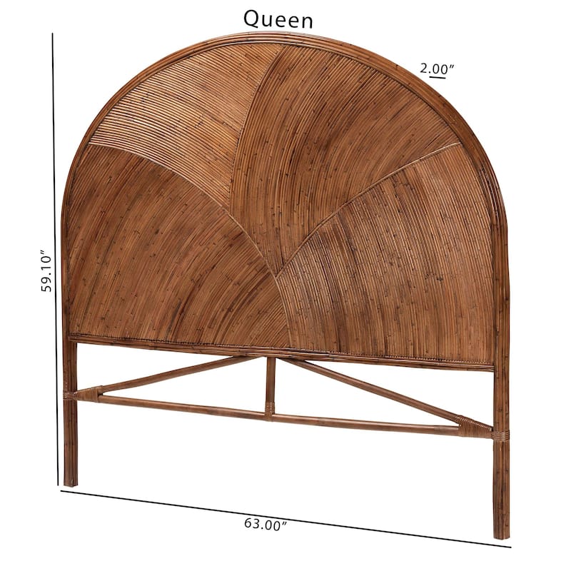 Seana Bohemian Rattan Standalone Headboard