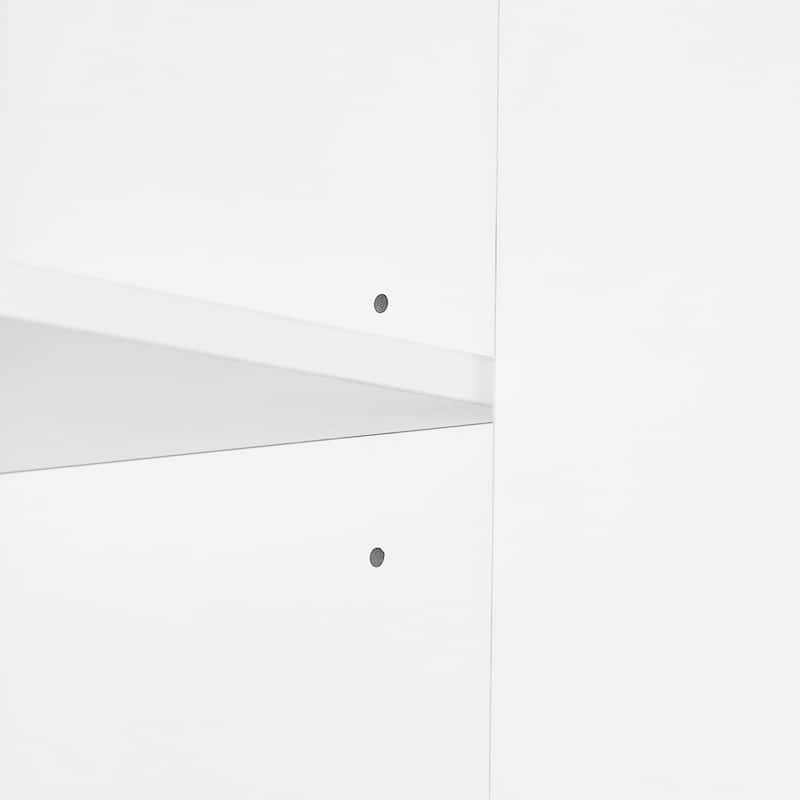 Freestanding Bathroom Storage Cabinet with Doors & 3 Large Drawers, Adjustable Shelves