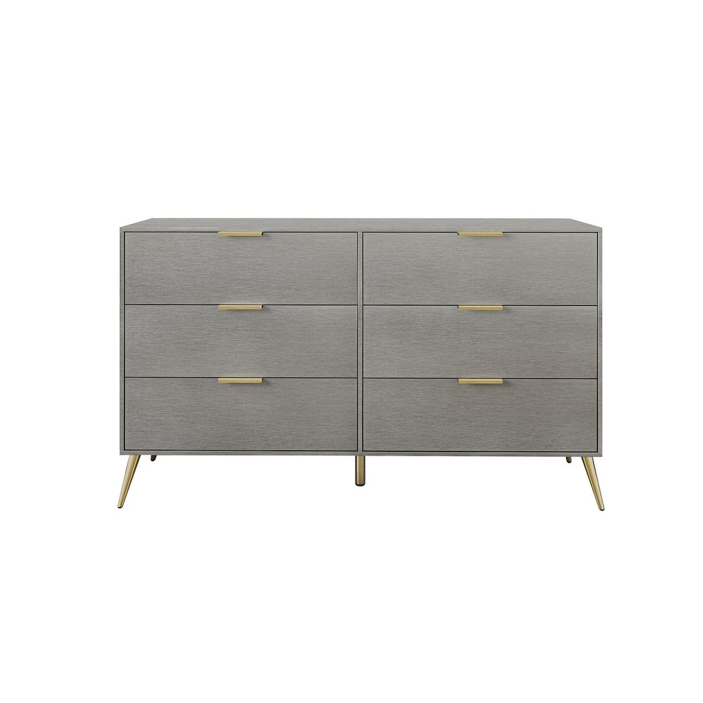 CraftPorch Contemporary 6-Drawers Wooden Dresser