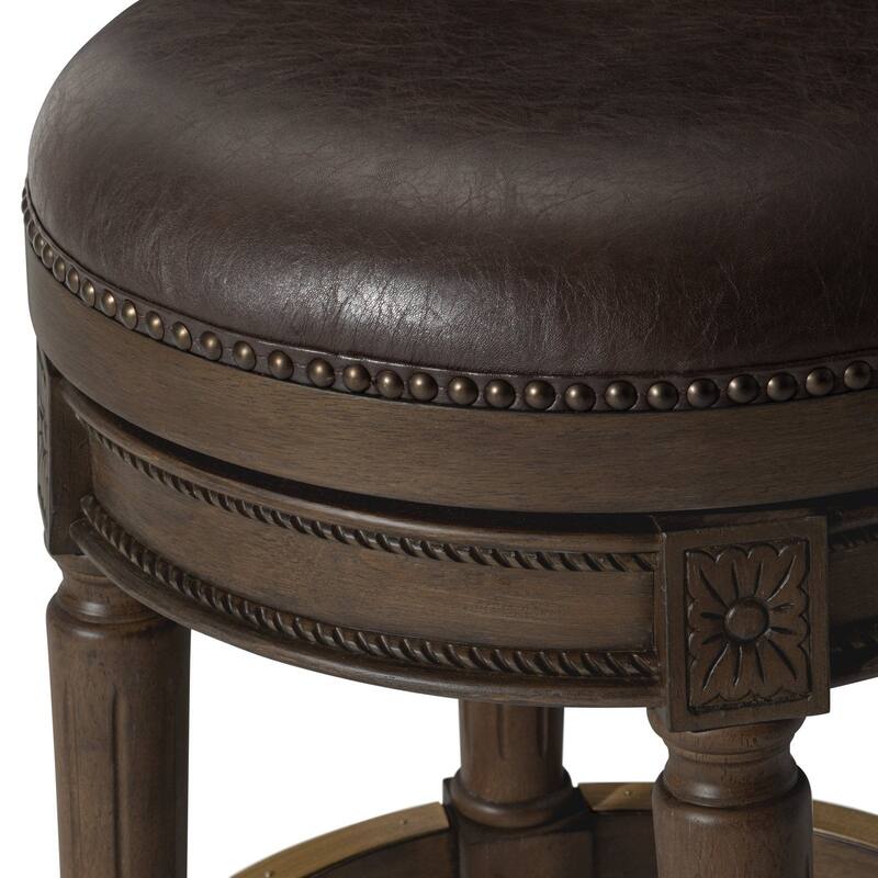 Maven Lane Pullman Backless Swivel Kitchen Stool