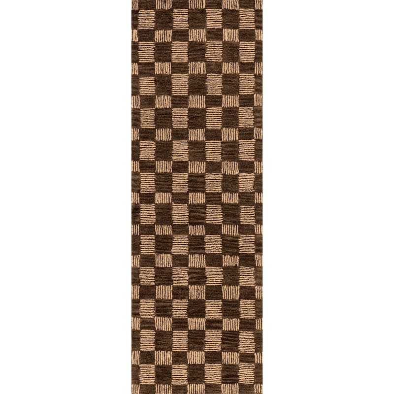 Quince Checkered Wool Area Rug