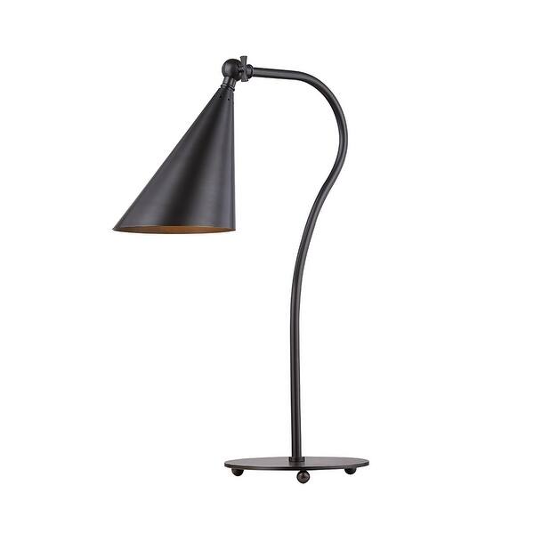 slide 1 of 1, Mitzi by Hudson Valley Lupe 1-light Old Bronze Table Lamp, Old Bronze Metal