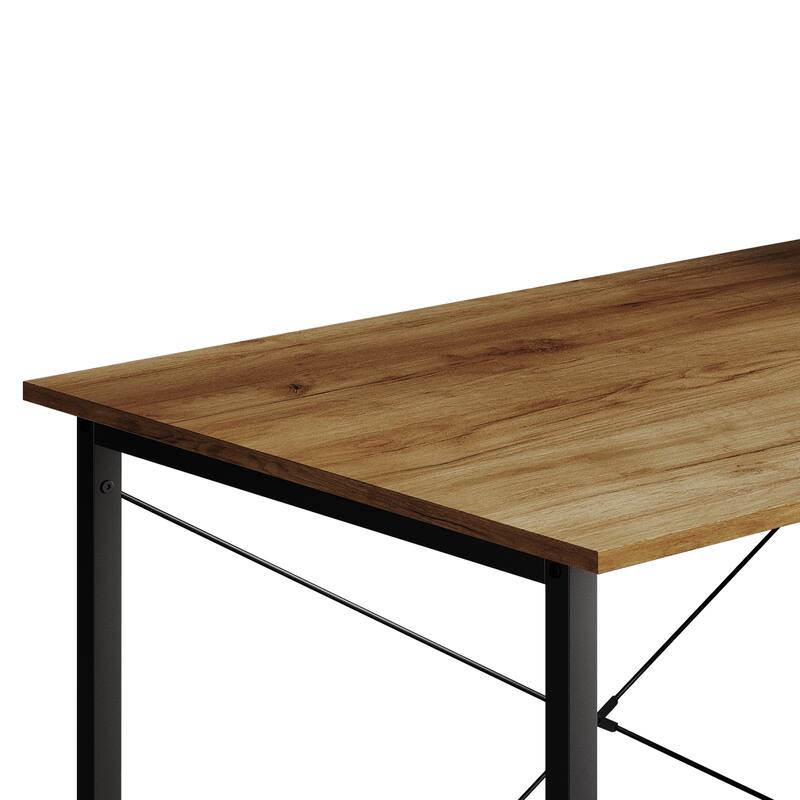 CraftPorch Shabby Chic Writing Desk with Side Cabinet