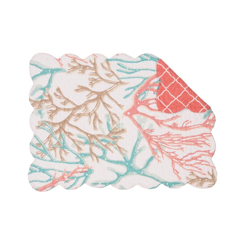 Oceanaire Rectangular Placemat Set of 6 - Set of 6 - Green