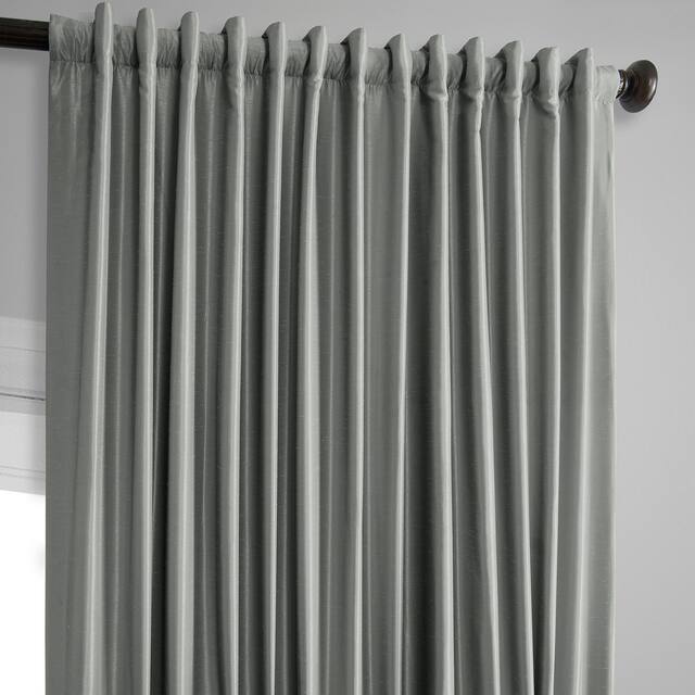 Exclusive Fabrics Blackout Extrawide Faux Dupioni Curtain (1 Panel)