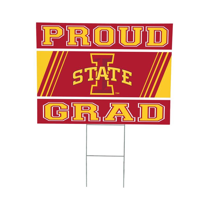 Iowa State University 24" x 18" Graduation Coroplast Outdoor Yard Sign