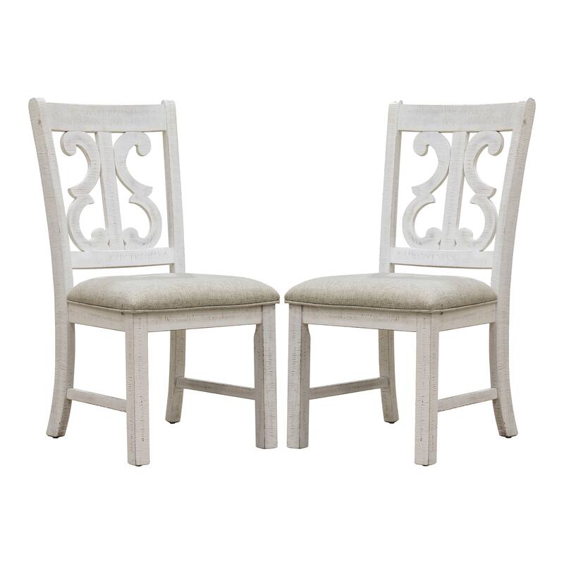 Sylmer Farmhouse Wood Dining Chairs (Set of 2) by Furniture of America
