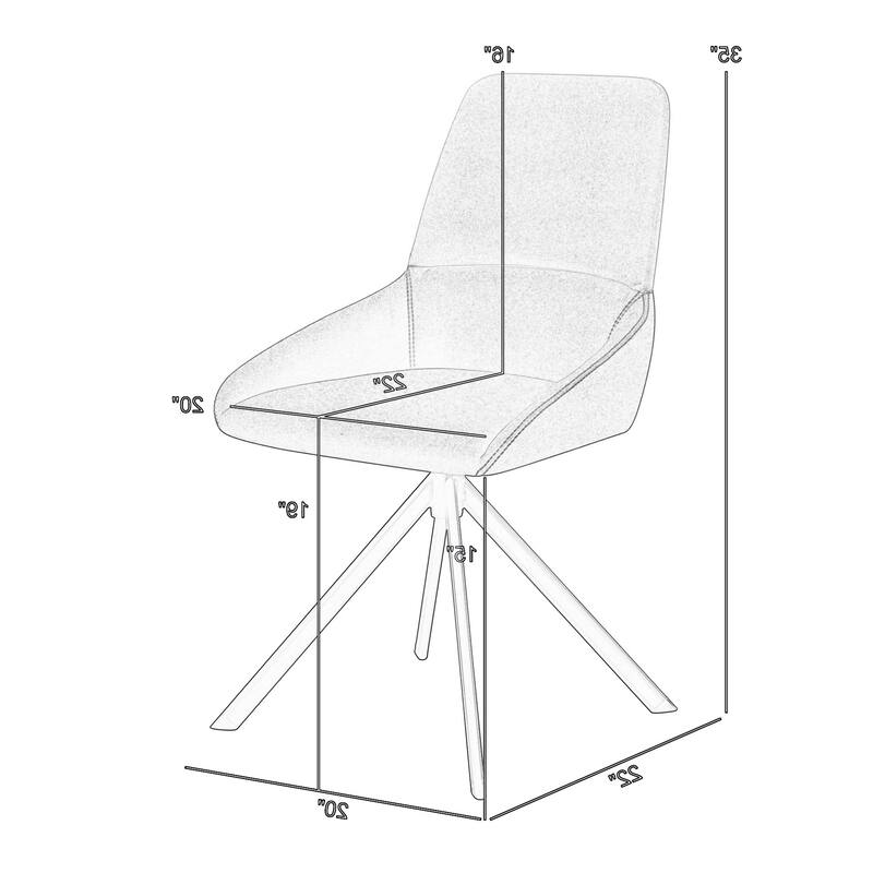 Rick 22 Inch Swivel Dining Chair, 2 Tone Gray Upholstery, Tall Back, Black