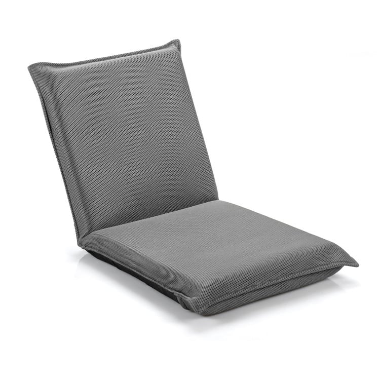 Adjustable 6-Position Folding Lazy Sofa Chair with Soft Cushion for Comfort - 39.5" x 18" x 3"