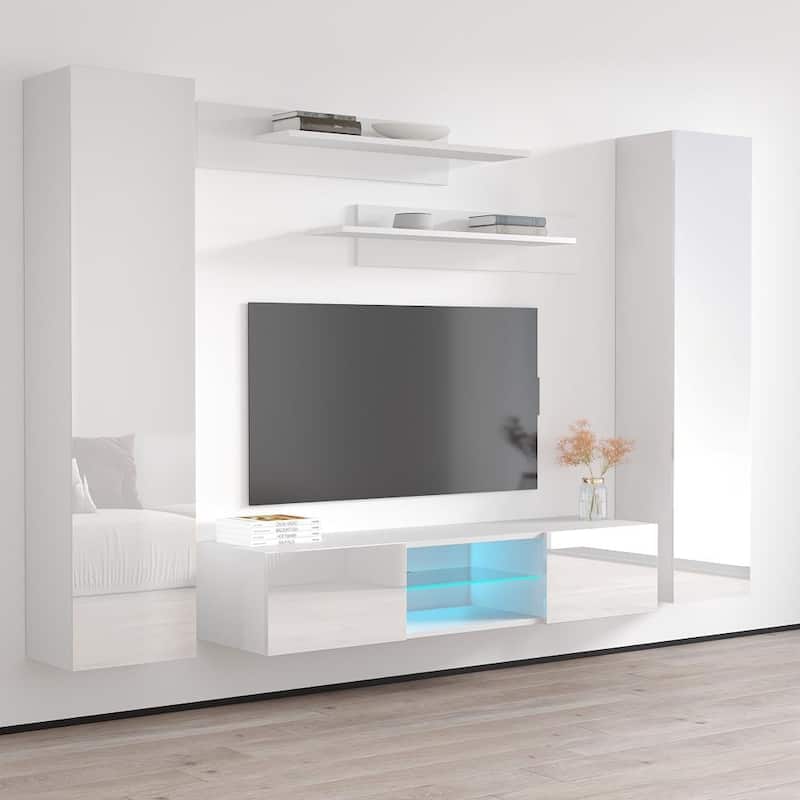 Fly AB1 33TV Wall Mounted Floating Modern Entertainment Center