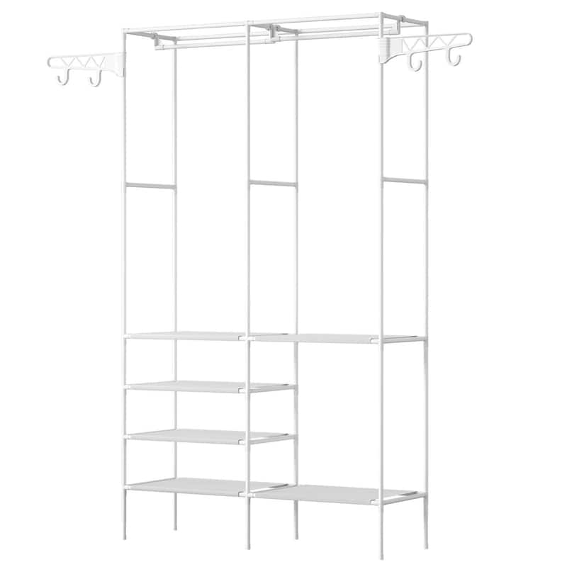 Multifunctional Freestanding Garment Rack Organizer