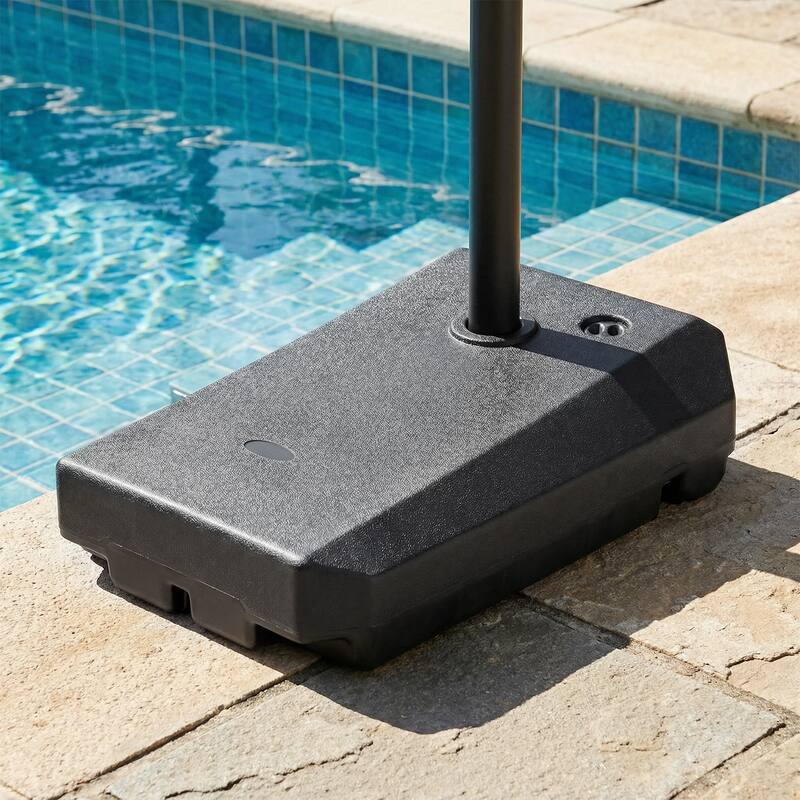 Gymax Cantilever Umbrella Base w/Wheels & Cross Base for 10 FT Offset