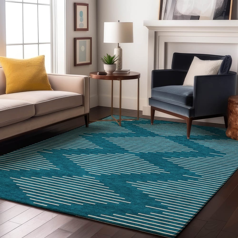 Premium Washable Super Soft Modern Geo Mayfield Rug