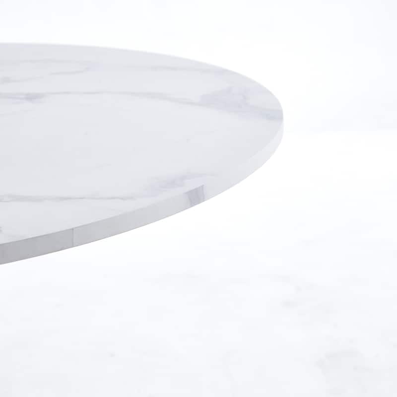 Tulip Special Dining Table,marble color top,MDF Table,Kitchen Table,exective desk