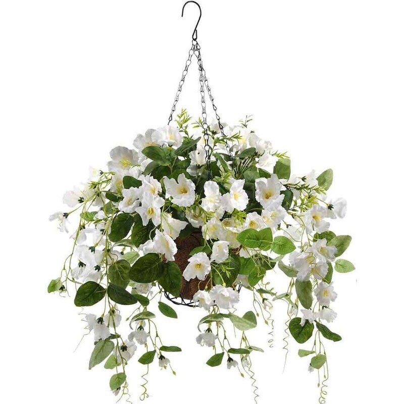 Artificial Hanging Flowers Basket for Outdoor Spring Decoration,4 Packs Faux  Silk Daisies Coconut Lining Hanging Baskets - Bed Bath & Beyond - 40501386