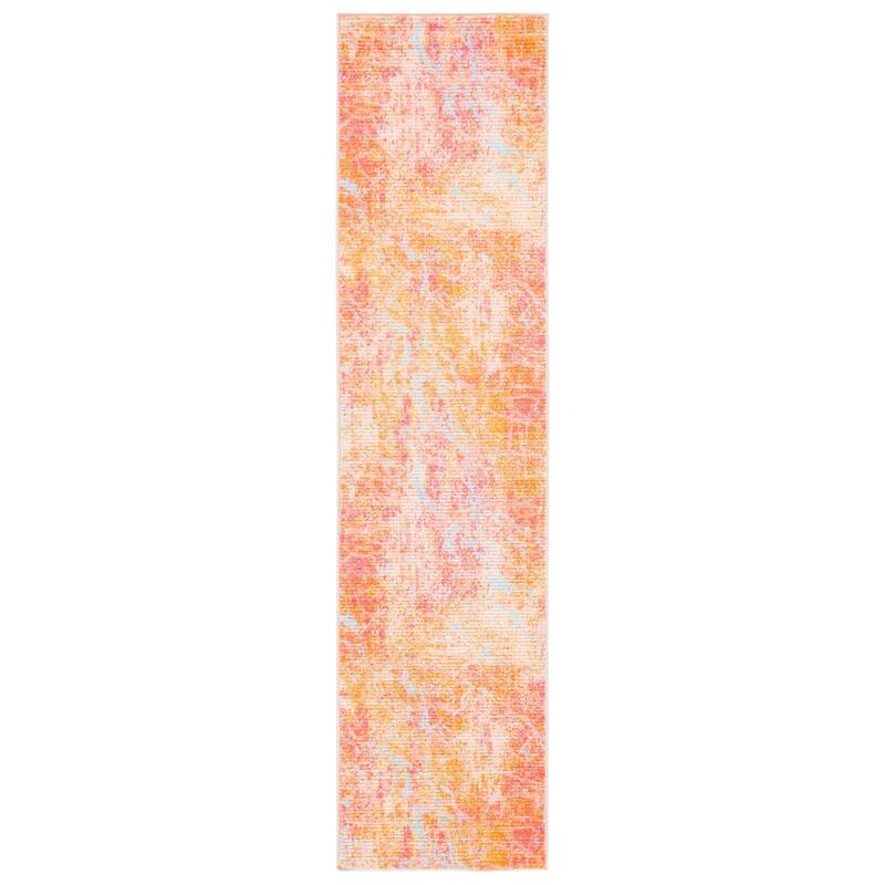 SAFAVIEH Sequoia Machine Washable Slip Resistant Caddie Abstract Rug