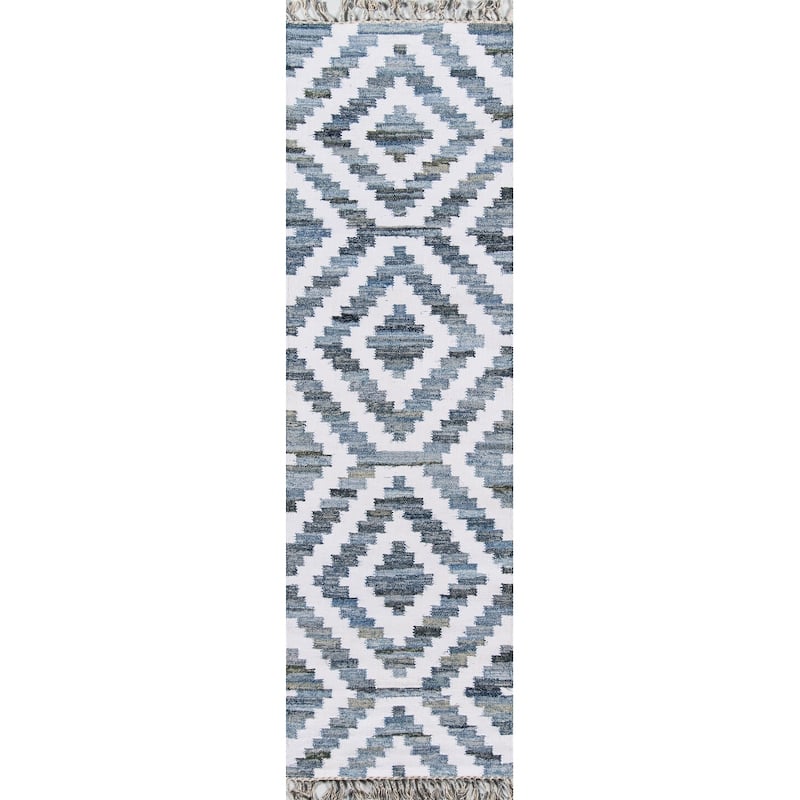 Novogratz by Momeni California Laguna Hand Woven Cotton Area Rug - 2'3" x 8' Runner - Rectangle