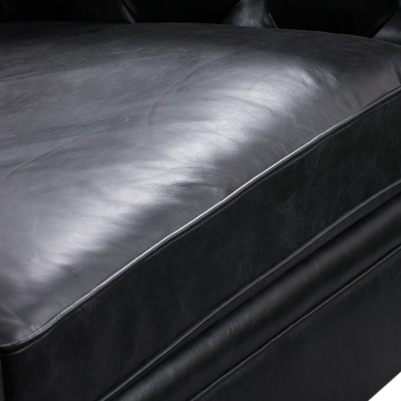 Poly & Bark Lyon 87" Sofa - Full Grain Genuine Italian Leather