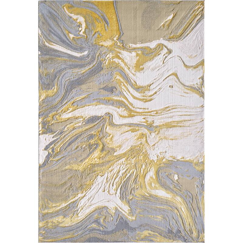 Domani Grace Marble Glam Area Rug