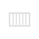 preview thumbnail 1 of 4, Universal Toddler Safety Guardrail (Dowels) White