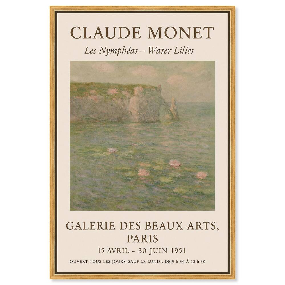 Water Lilies Canvas Vintage Art by Art Remedy