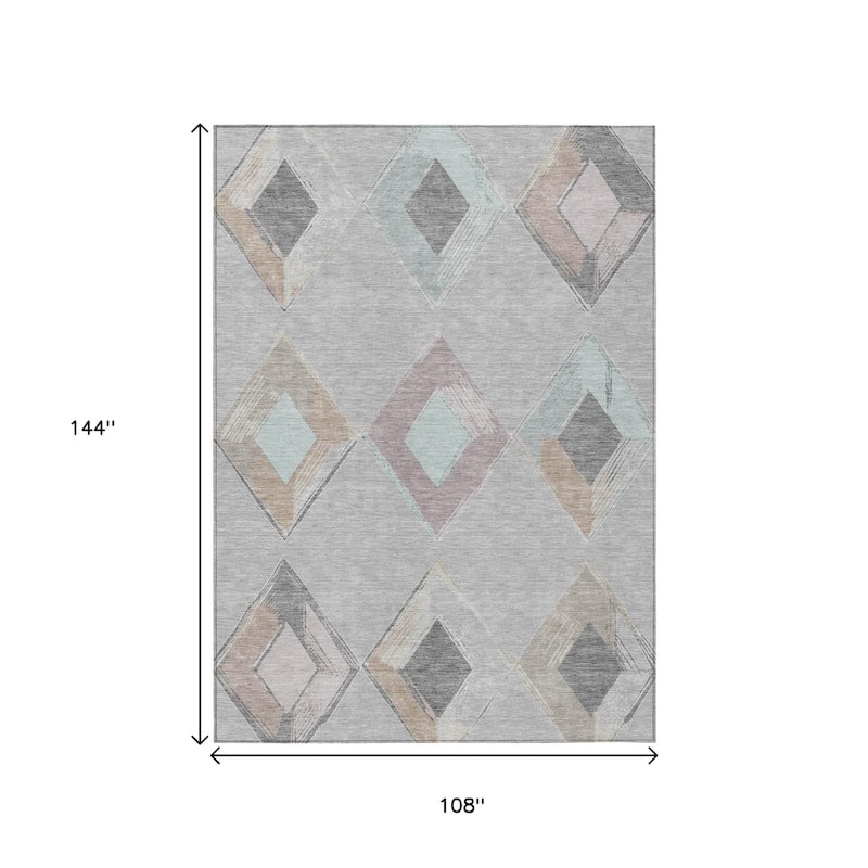 HomeRoots Geometric Transitional Rectangle Outdoor Rug