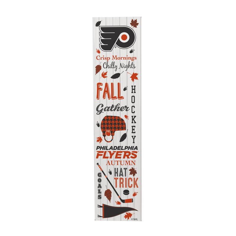 47" Double Sided Seasonal Porch Leaner, Philadelphia Flyers - 47" x 11.25"