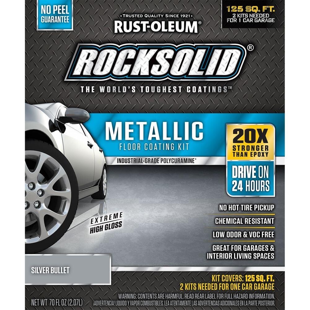 Rock solid metallic floor best sale coating