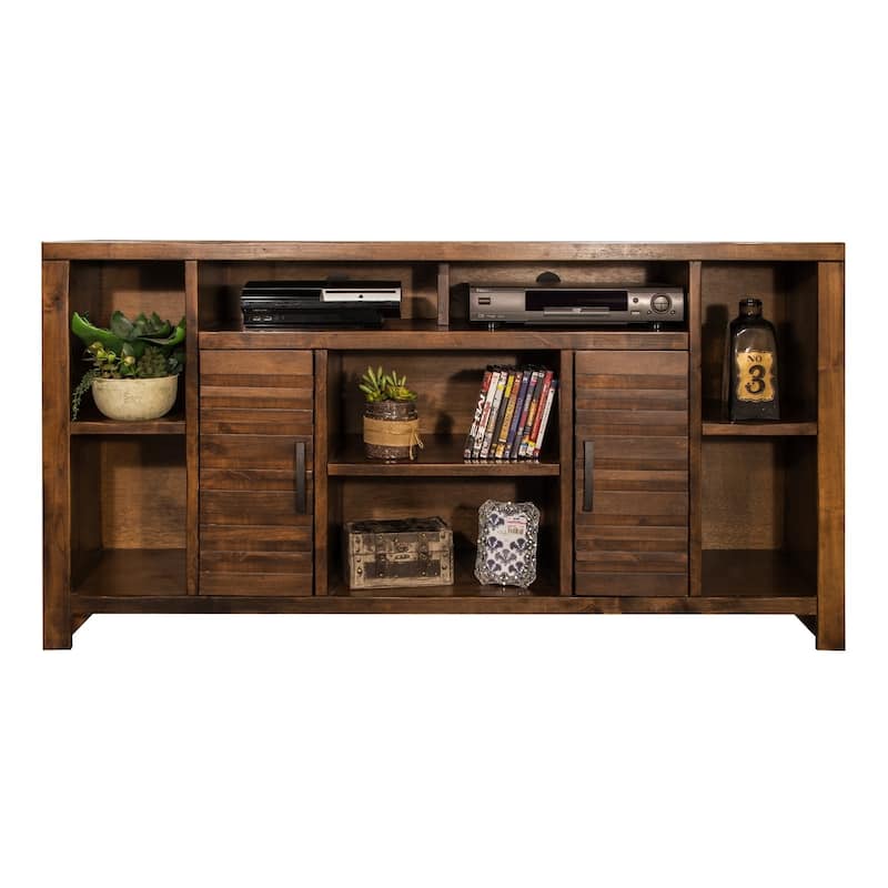 Bridgevine Home Sausalito 64 inch TV Stand for TVs up to 70 inches, No Assembly Required