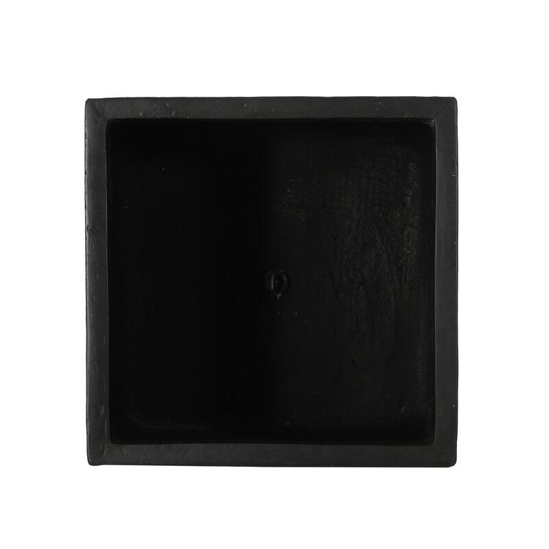 Handmade Outdoor Cast Stone Square Planter for Garden Patio Backyard