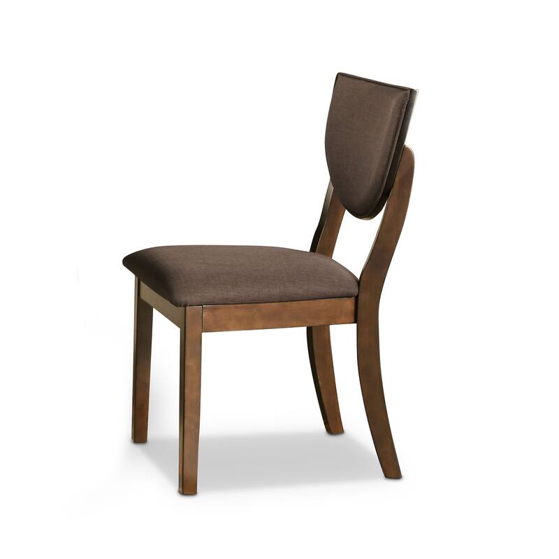 Oskam Mid-Century Modern Wood Side Chairs by Furniture of America (Set of 2)