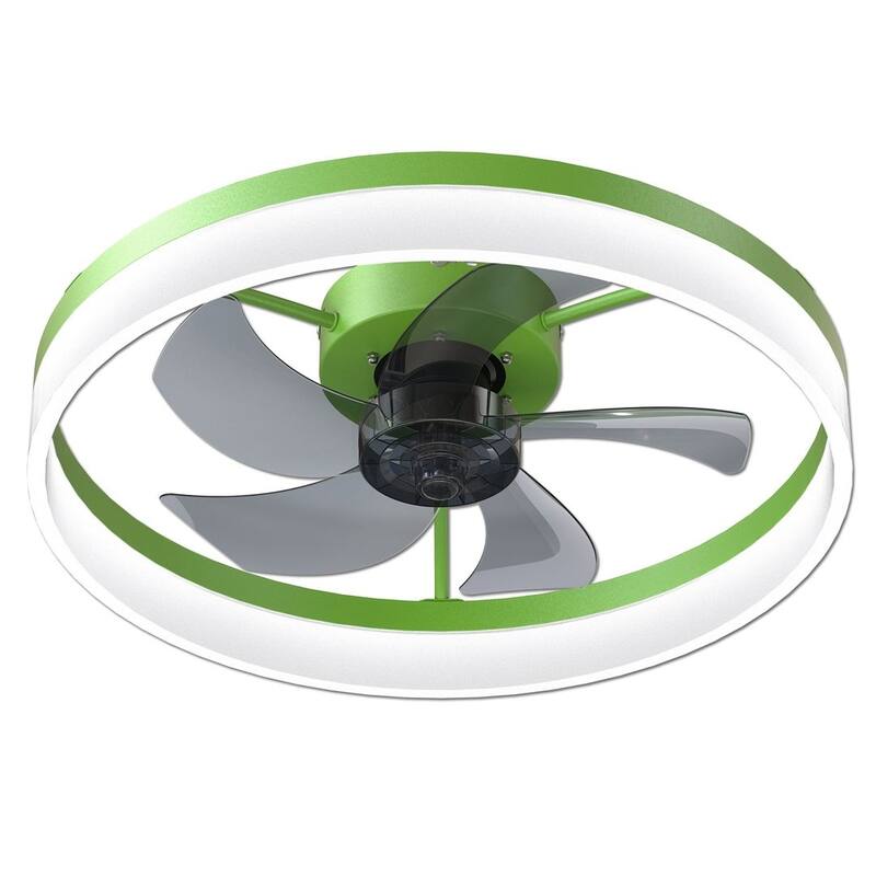 Modern Flush Mount Ceiling Fan with Lights