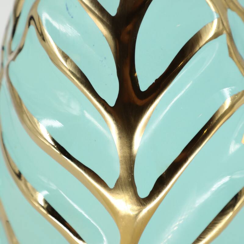 Ceramic Modern Leaf Sculptural Flower Vase