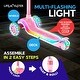 preview thumbnail 51 of 52, 3-Wheel Kids Scooter with Multi-Color Lights on Deck & Wheels – 5-Height Adjustable Handlebar,