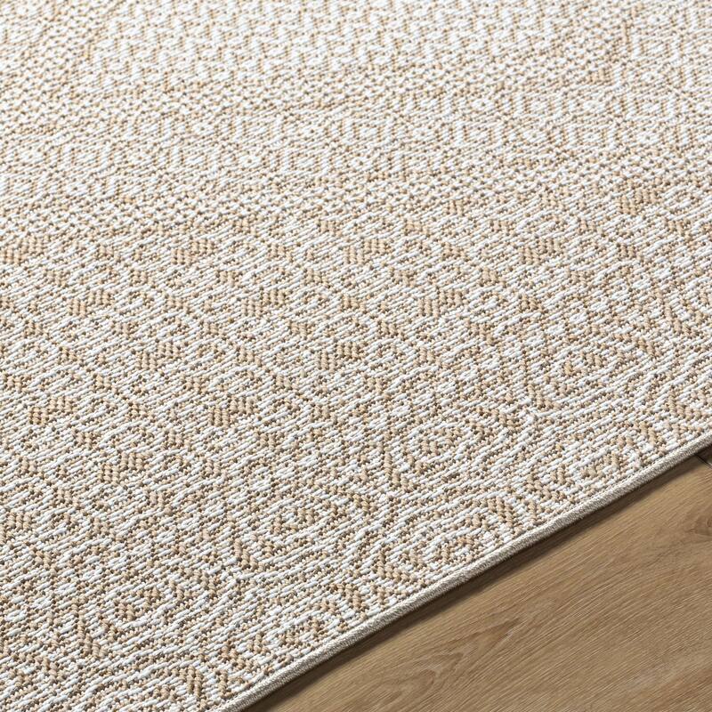 Livabliss Pismo Beach Cottage Medallion Outdoor Area Rug