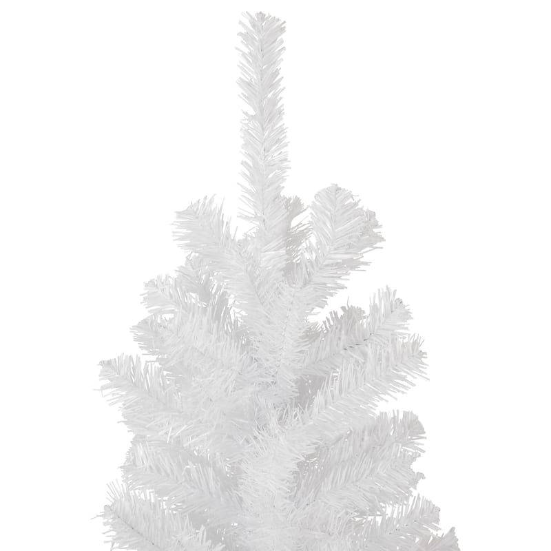 Slim White Georgian Pine Artificial Pencil Christmas Tree - 4.5' - Unlit - 4.5 Foot
