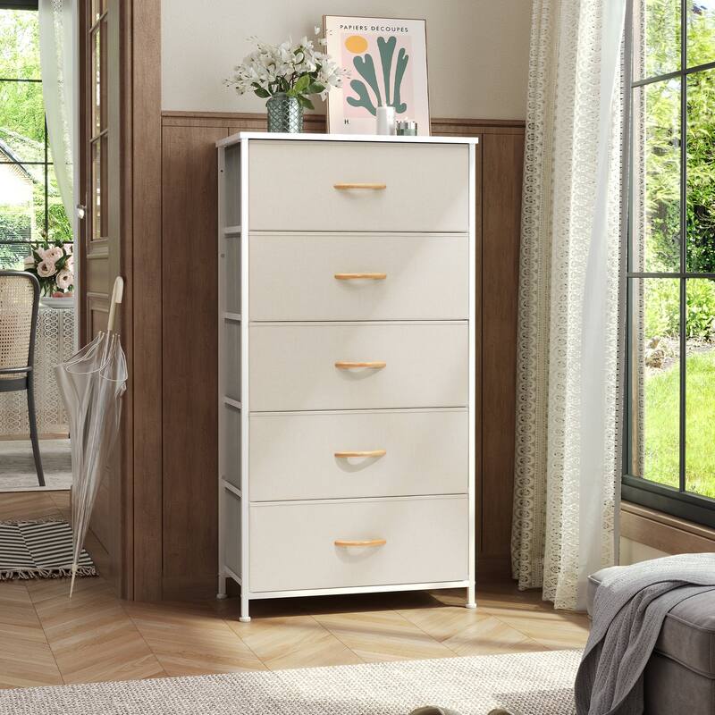 5 Drawers Vertical Dresser Storage Tower Organizer Unit for Bedroom