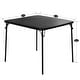 preview thumbnail 3 of 7, Taomika 5-Piece Black Folding Game Room Card Table and Steel Chairs Set